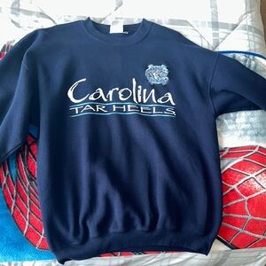 Vintage Carolina Tar Heels Navy Crewneck